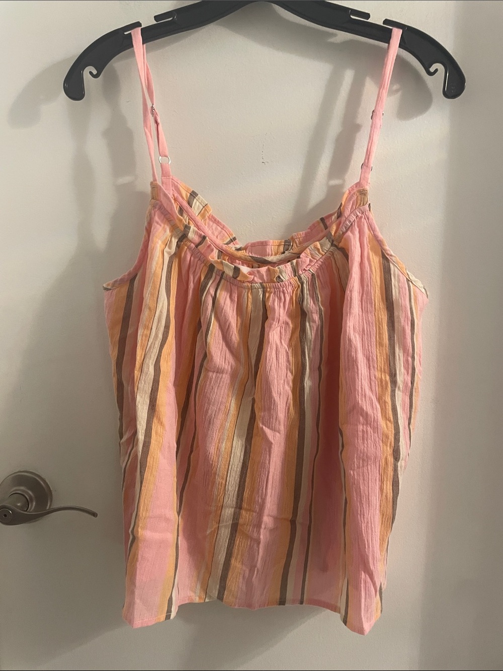 NWT XIRENA med Carah Villa multicolor striped Cotton Top Tank 
Adjust straps